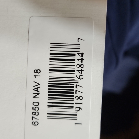 Mac Duggal Navy Blue Crystal Belt Jersey Gown 18 - Picture 16 of 16